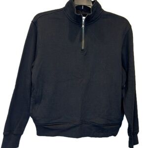 Old Navy Black 1/4 Zip Fleece Pullover M